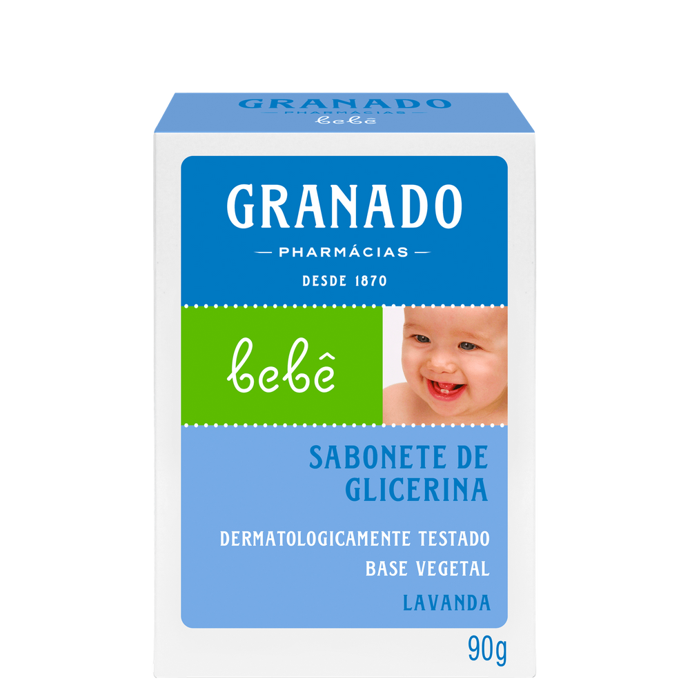 Granado Bebê Glicerina Lavanda - Sabonete Em Barra 90g
