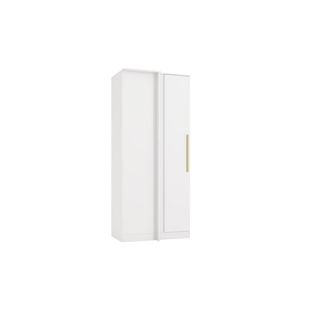 Guarda-roupa De Canto Reto 1 Porta Kappesberg Adapt Branco