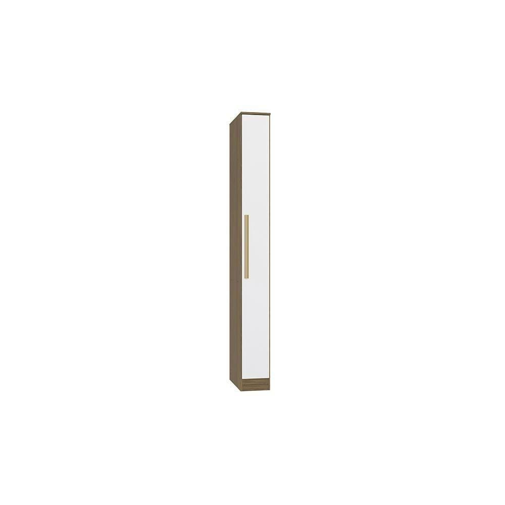 Guarda-roupa 1 Porta Kappesberg Adapt Nogueira/branco 25cm