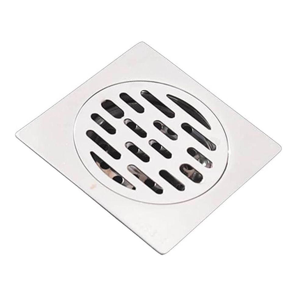 Ralo Aço Inox Quadrado Dreno Anti Odor Inseto 10X10