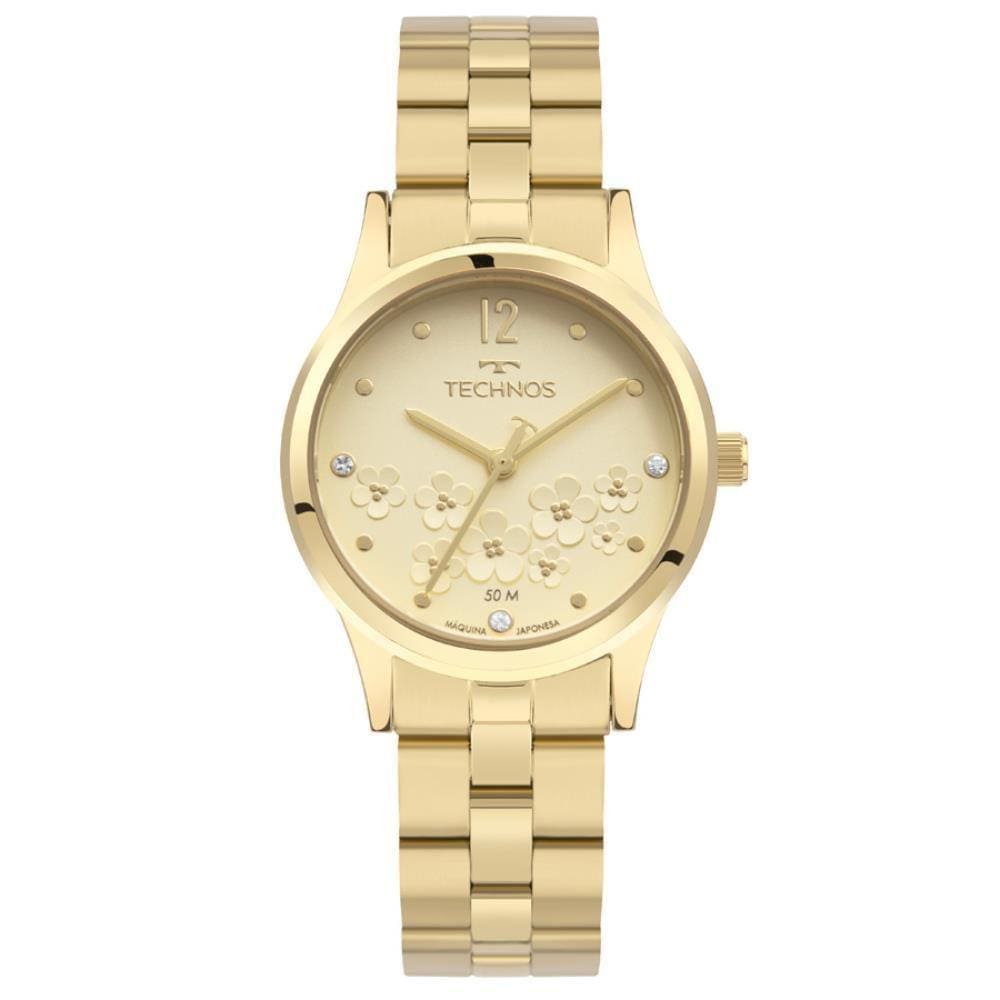 Relógio Technos Feminino Ref: 2036Mtd/1D Fashion Dourado