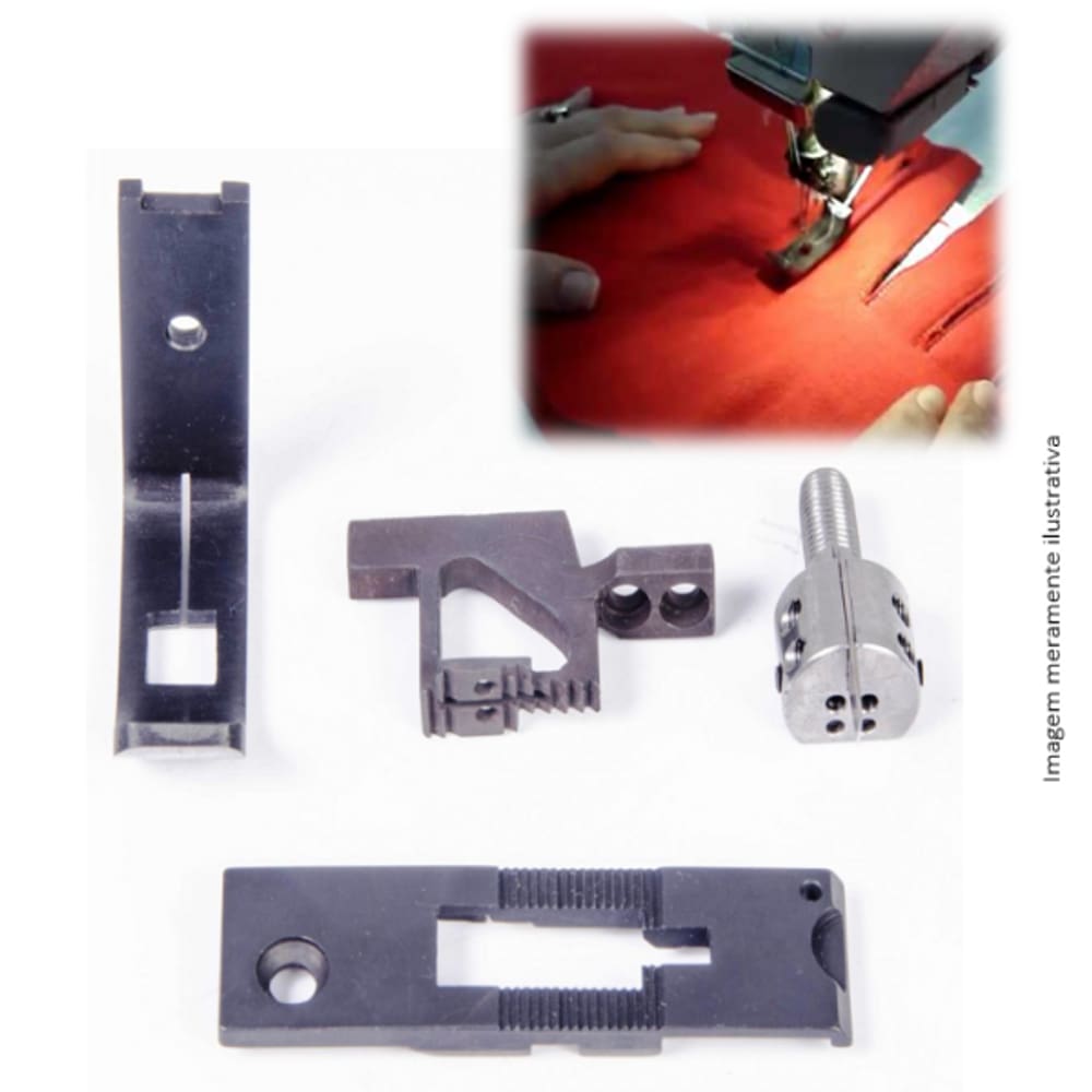 Kit Peitilho 02 Agulhas para Máquina Pespontadeira Barra Fixa Mecânica 1/8\"