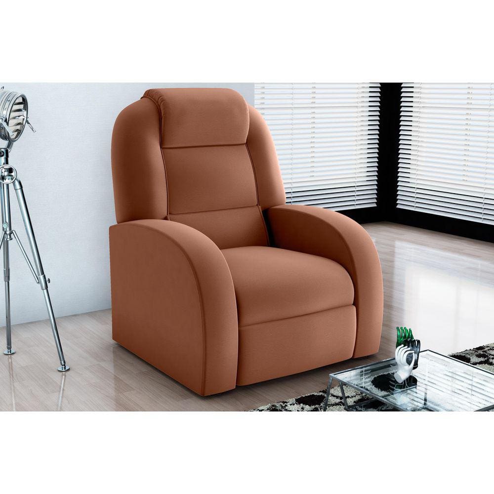 Poltrona Reclinável PMX1 Civic Veludo Cobre E435 - Matrix