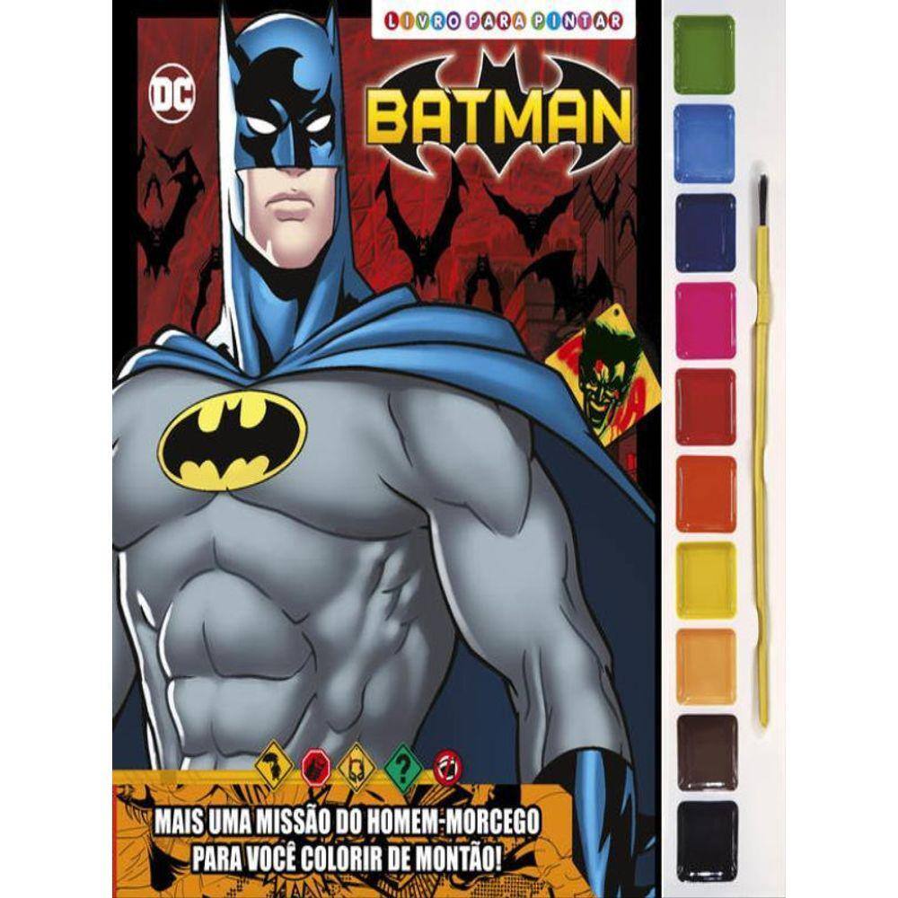 Batman Livro Para Pintar Com Aquarela