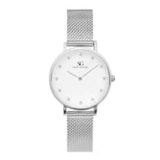 Relógio feminino Harlem Diamond Silver 32mm-Saint Germain
