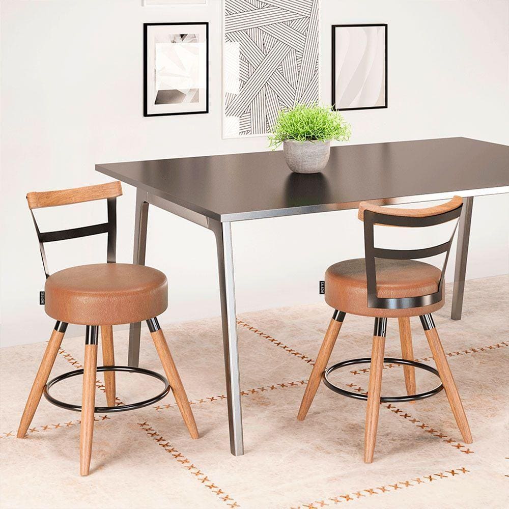 Kit 2 Cadeiras Moscou Cor Amarula - Speciale Home Amarula