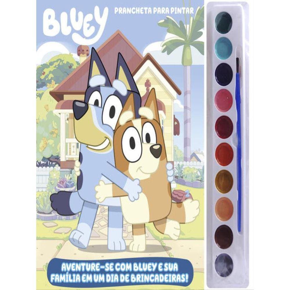 Bluey Prancheta Para Pintar Com Aquarela