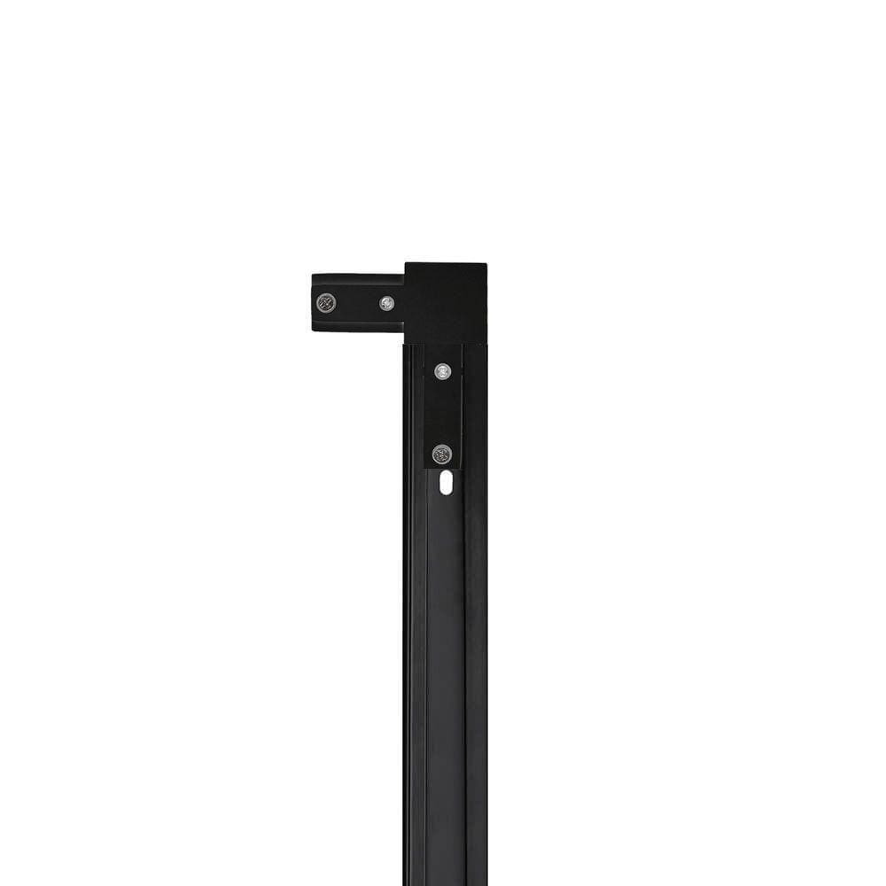 Conexão Emenda Taschibra 90° L Para Trilho Eletrificado Bivolt Preto