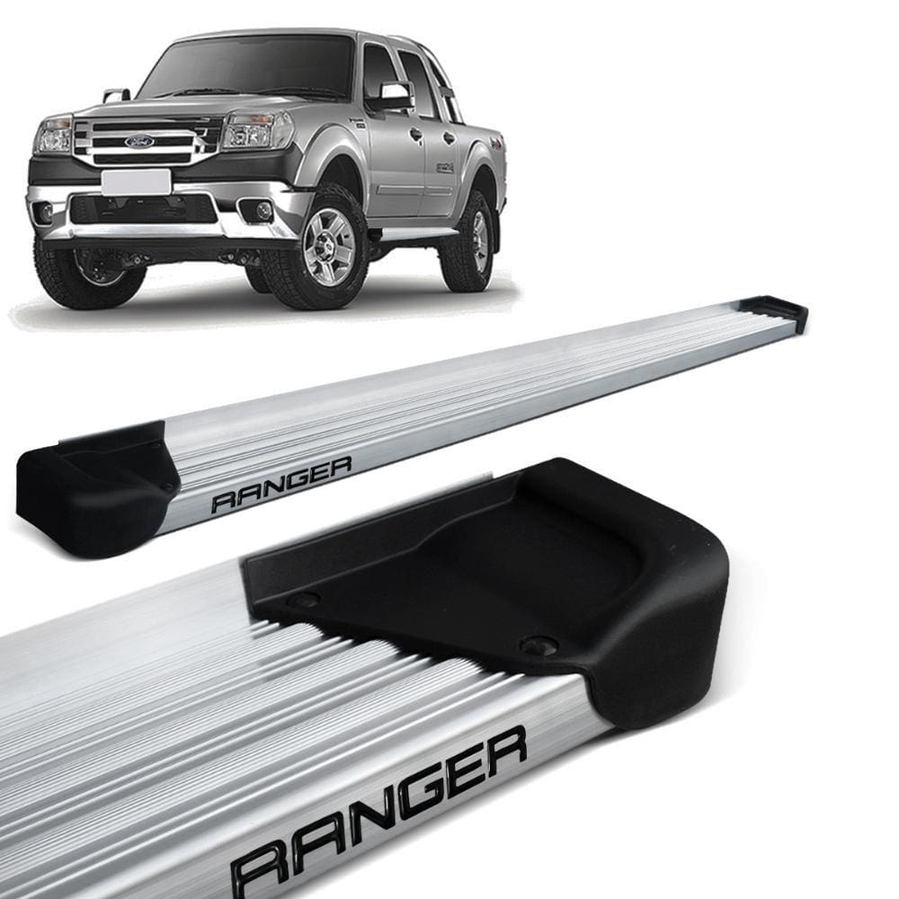 Estribo Lateral Ranger Cab. Dupla 1998 a 2012 Aluminio Natural A3 Gtnox