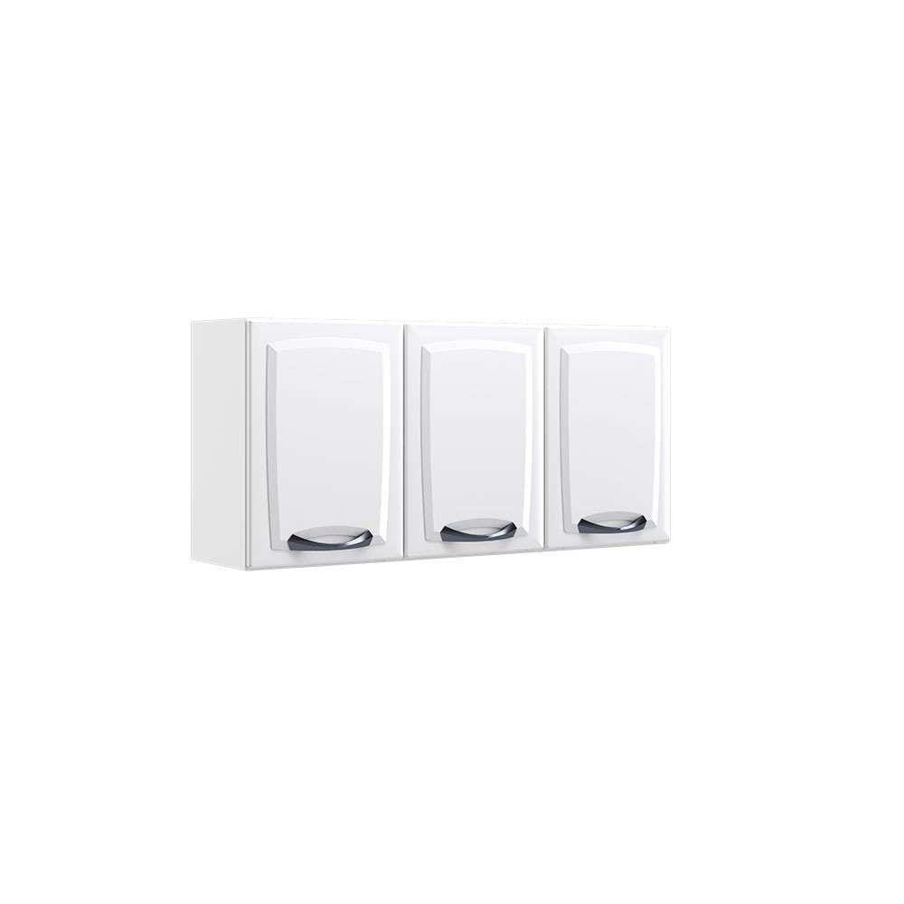 armário aéreo new premium 3 pt branco 120 cm