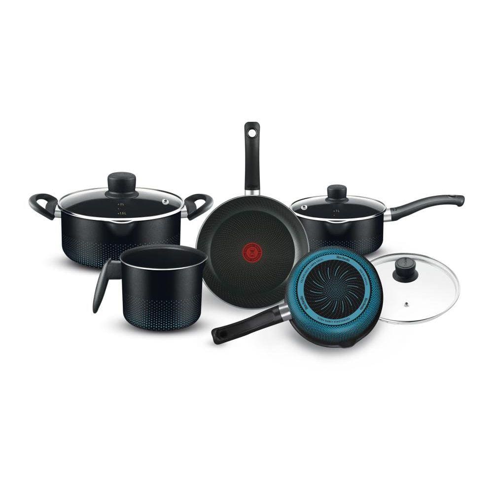 Conjunto De Panela Rochedo Smart Preto - 5 Peças