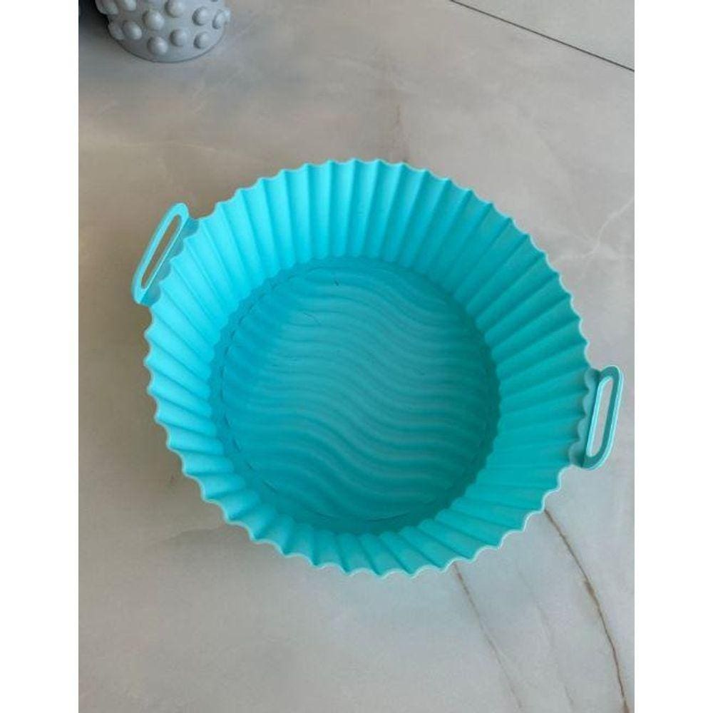 Forma Redonda De Silicone Air Fryer Antiaderente 20 Cm - Ad