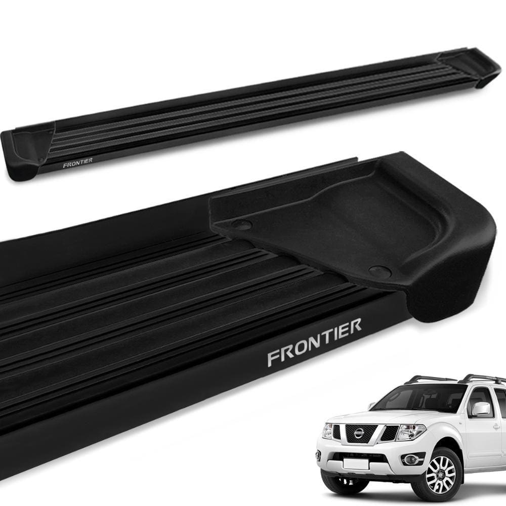Estribo Lateral Frontier 2008 a 2016 Aluminio Preto A1