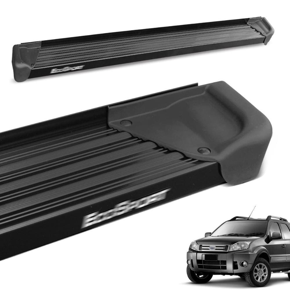 Estribo Lateral Ecosport 2003 a 2012 Aluminio Preto A3
