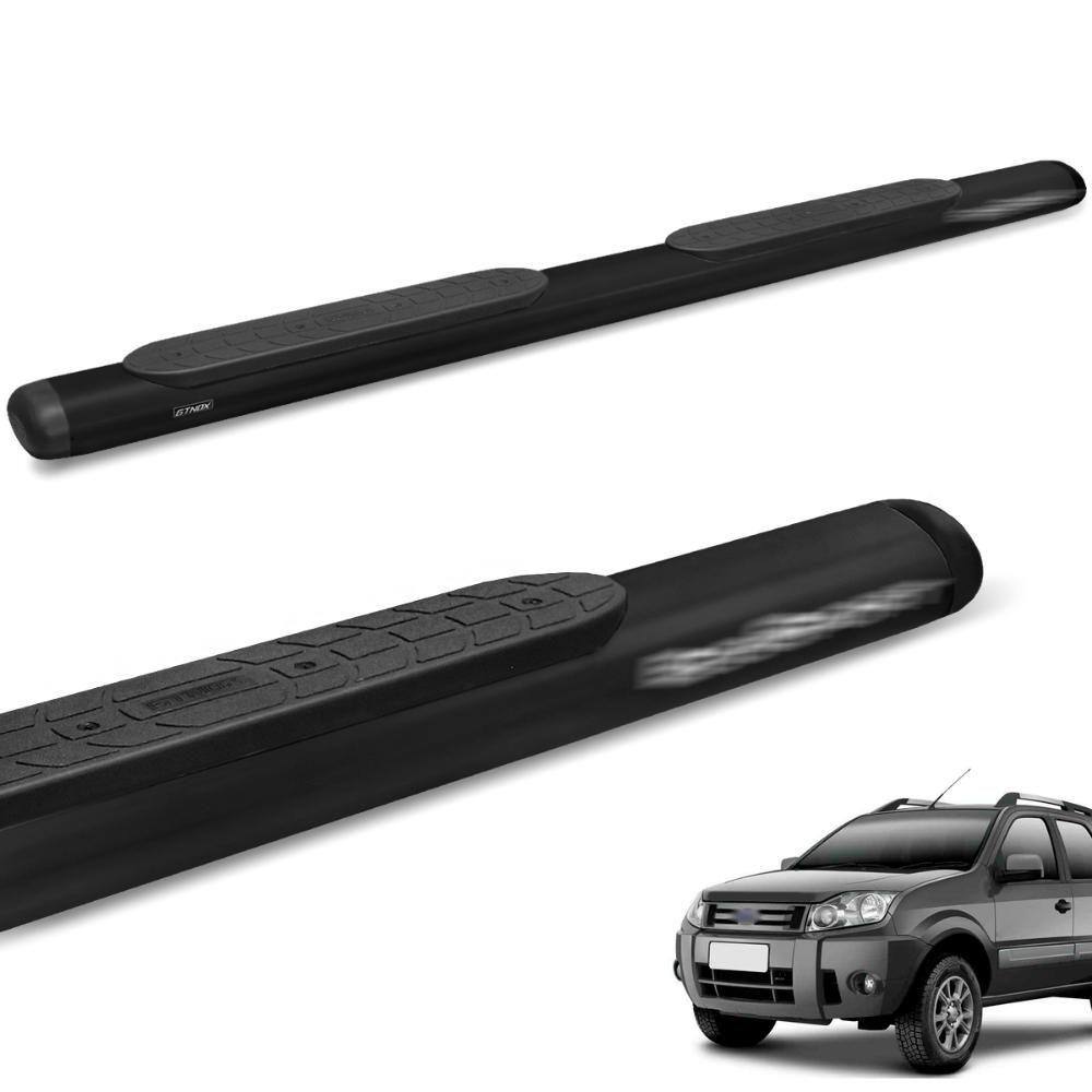 Estribo Lateral Ecosport 2003 a 2012 Oval Oblongo Preto
