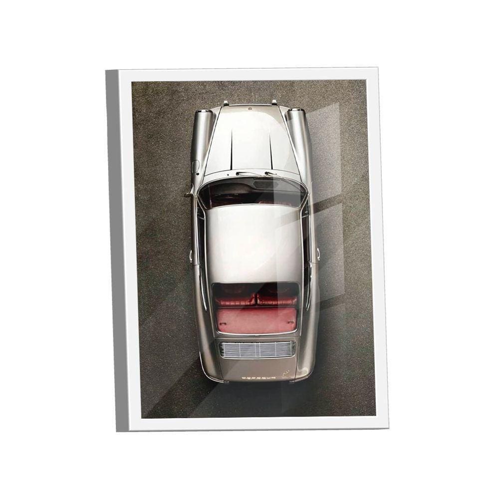 Quadro Porsche 911 Cinza Br Artes