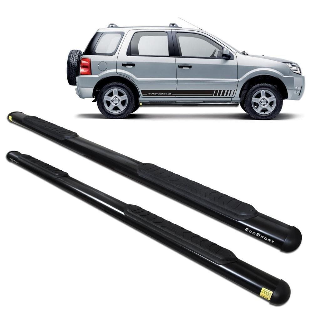 Estribo Ecosport 2004 a 2012 Oblongo Oval Preto Track