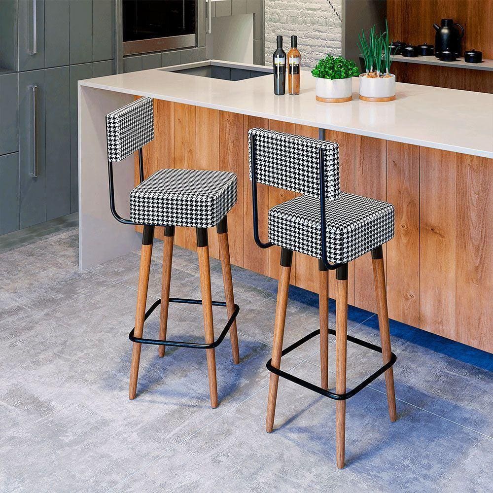 Kit 2 Banquetas Barcelona Cor Cardan - Speciale Home Cardan