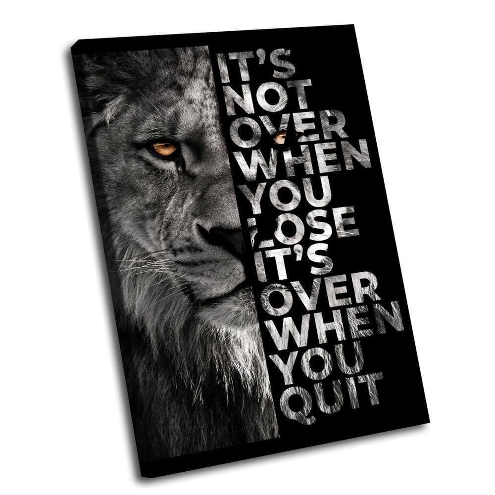 Quadro Never Give Up -- Br Artes