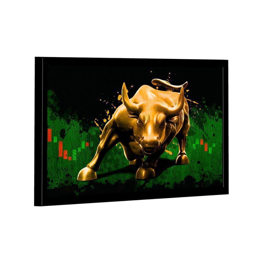 Quadro Touro Bolsa De Valores -- Br Artes
