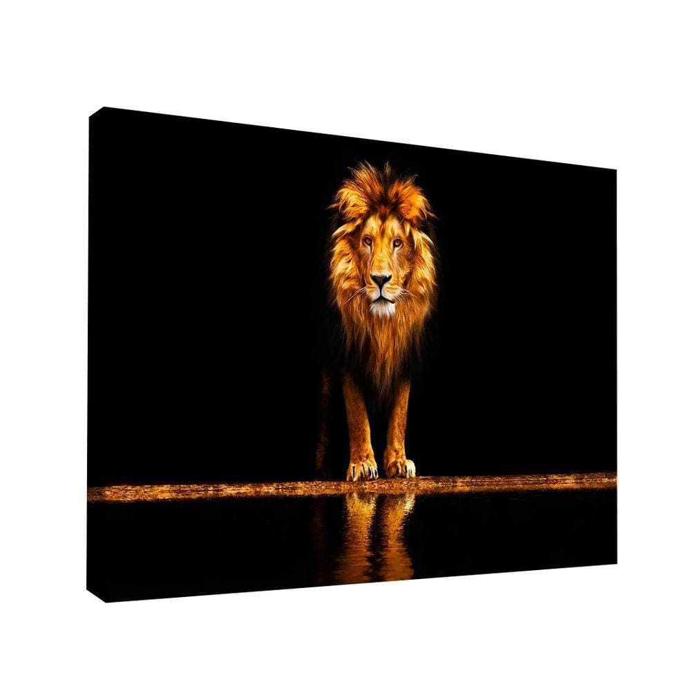 Quadro Leão Ouro -- Br Artes