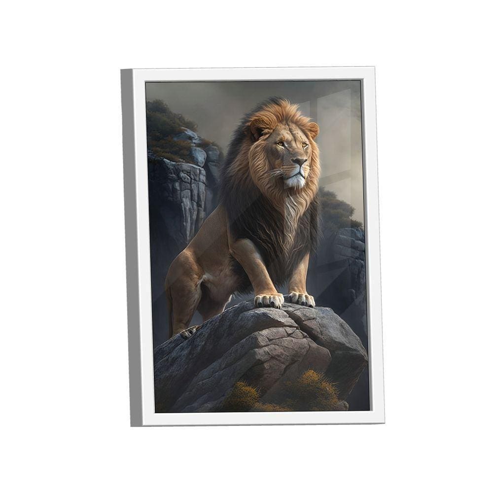 Quadro Leão Soberano -- Br Artes