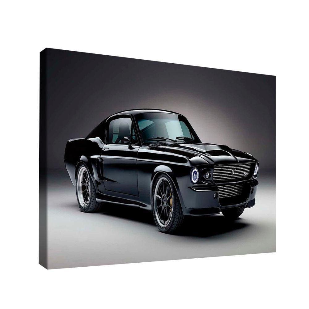 Quadro Mustang Preto -- Br Artes