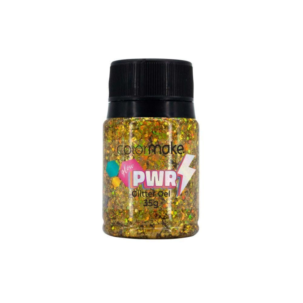 Glitter Gel Glow Power Ouro Colormake 35G