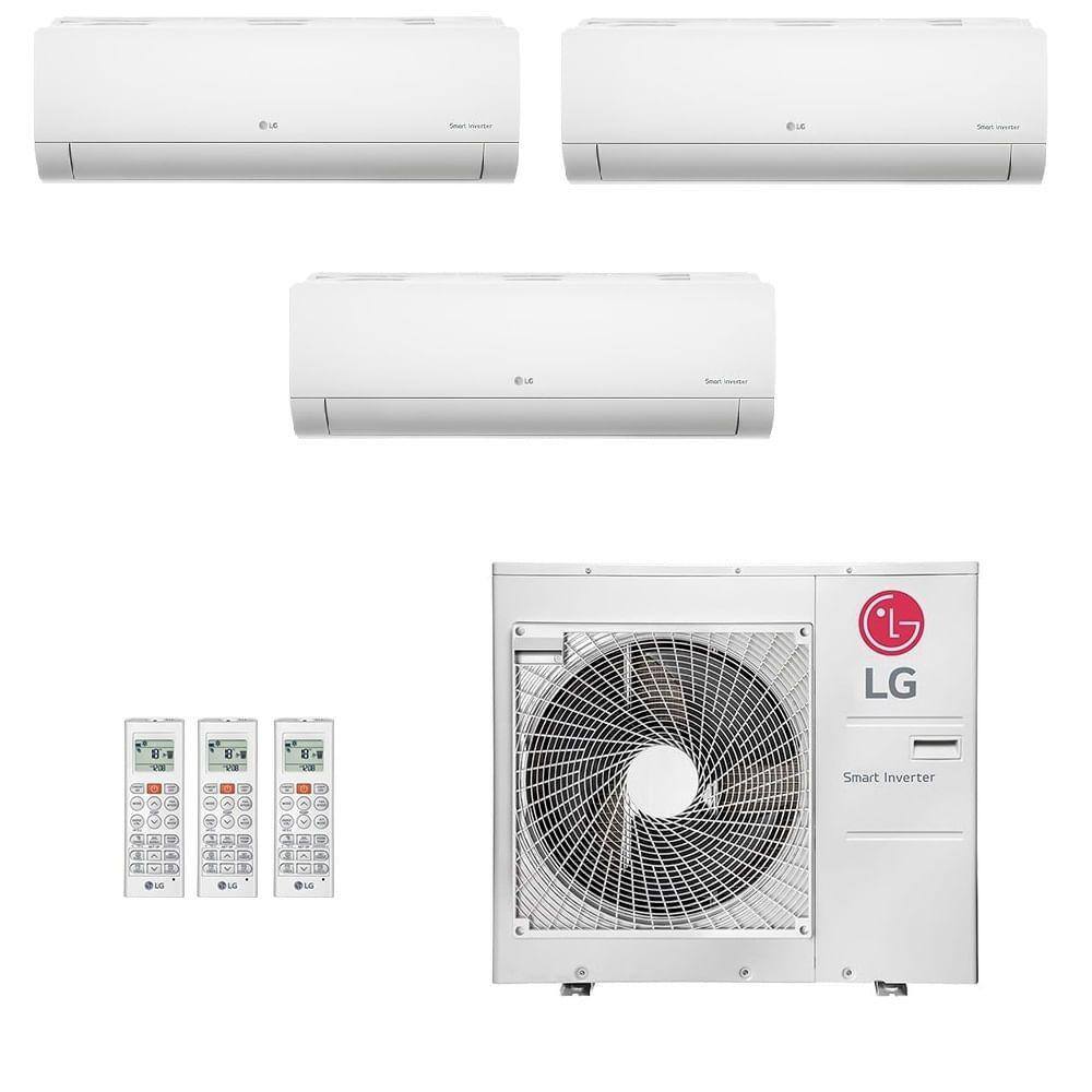Ar Condicionado Multisplit Bi 39000 Btu(9000+12000+18000) Quente/frio - Inverter - LG - 220v - Amnw09gsja0 Amnw12gsja0 Amnw18gska0 / A4