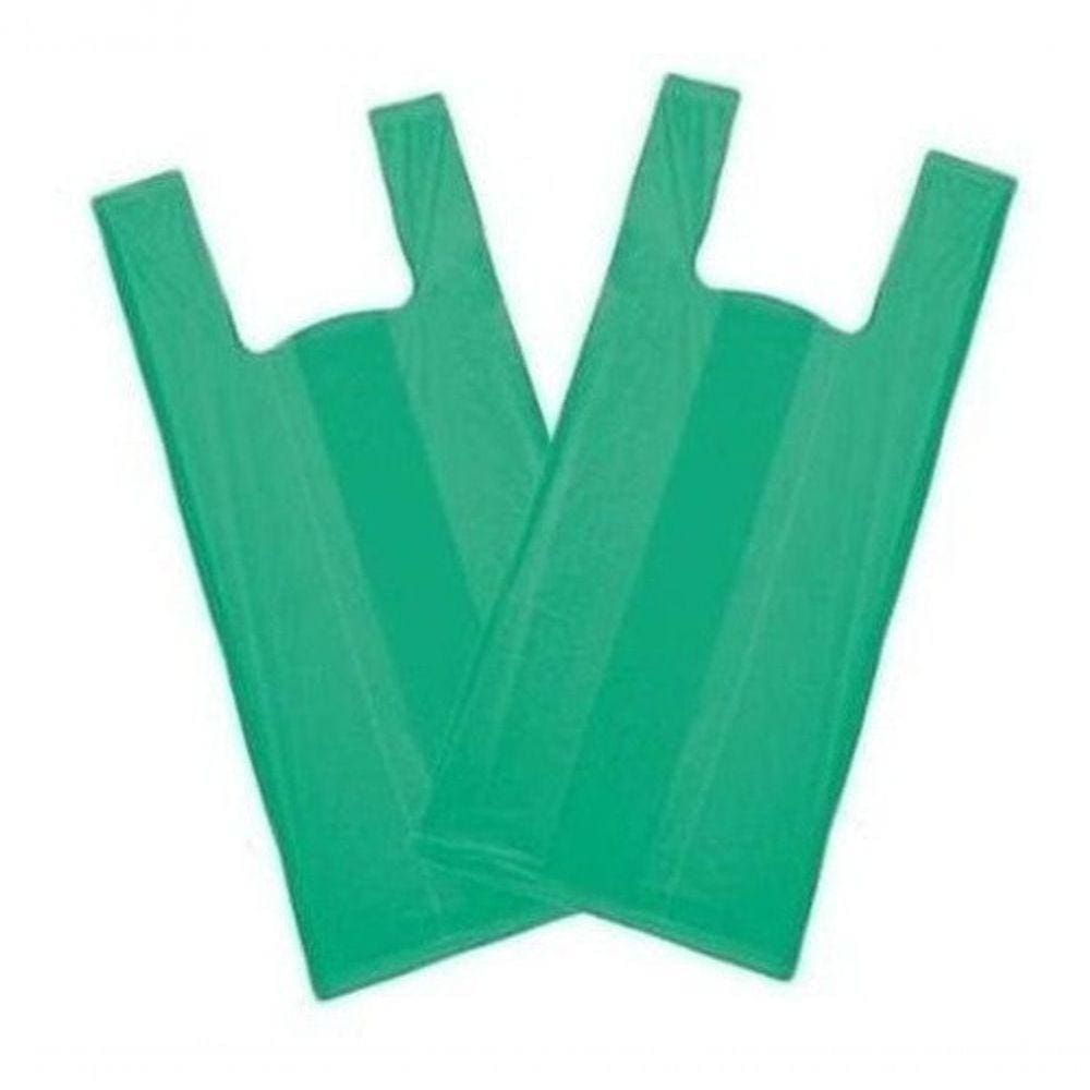 Sacola Reciclada Verde 70 Cm X 90 Cm Pacote Com 5kg 150 Und