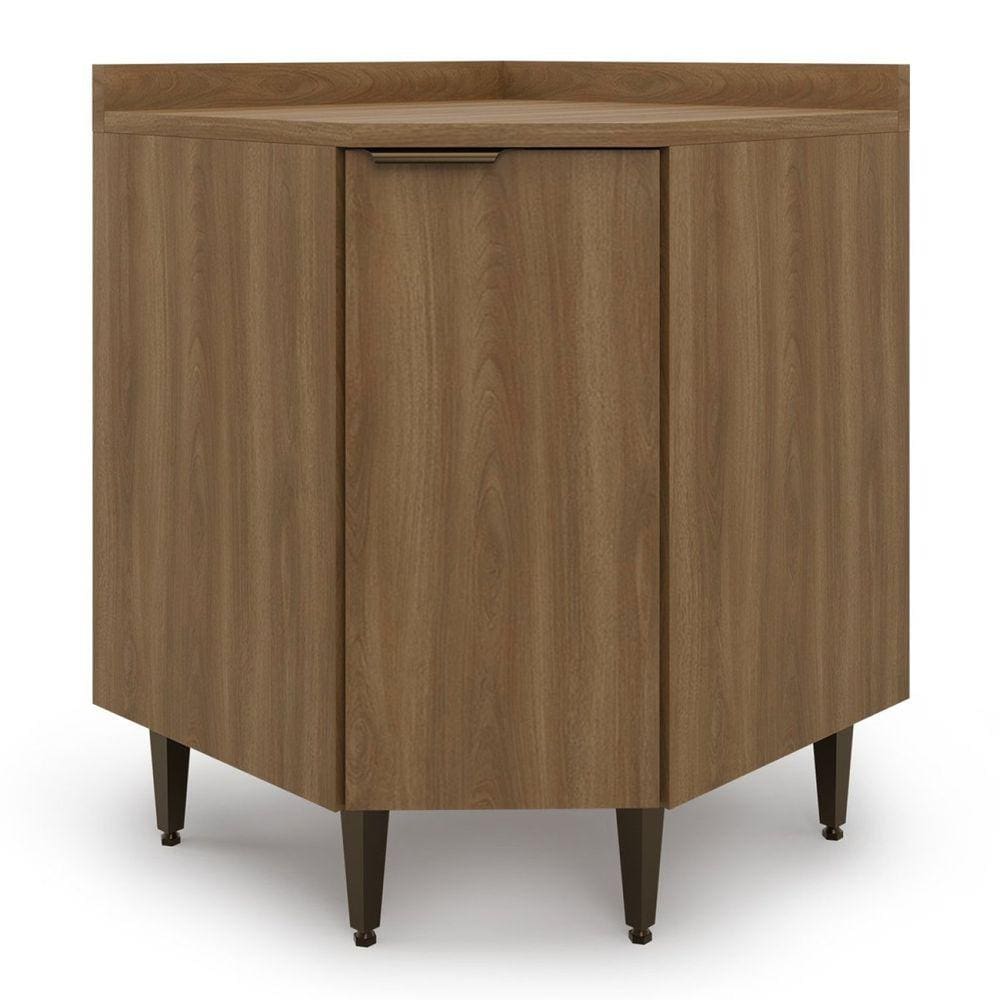 Balcão para Cozinha 1 Porta 90° Paris Nogal Manchester