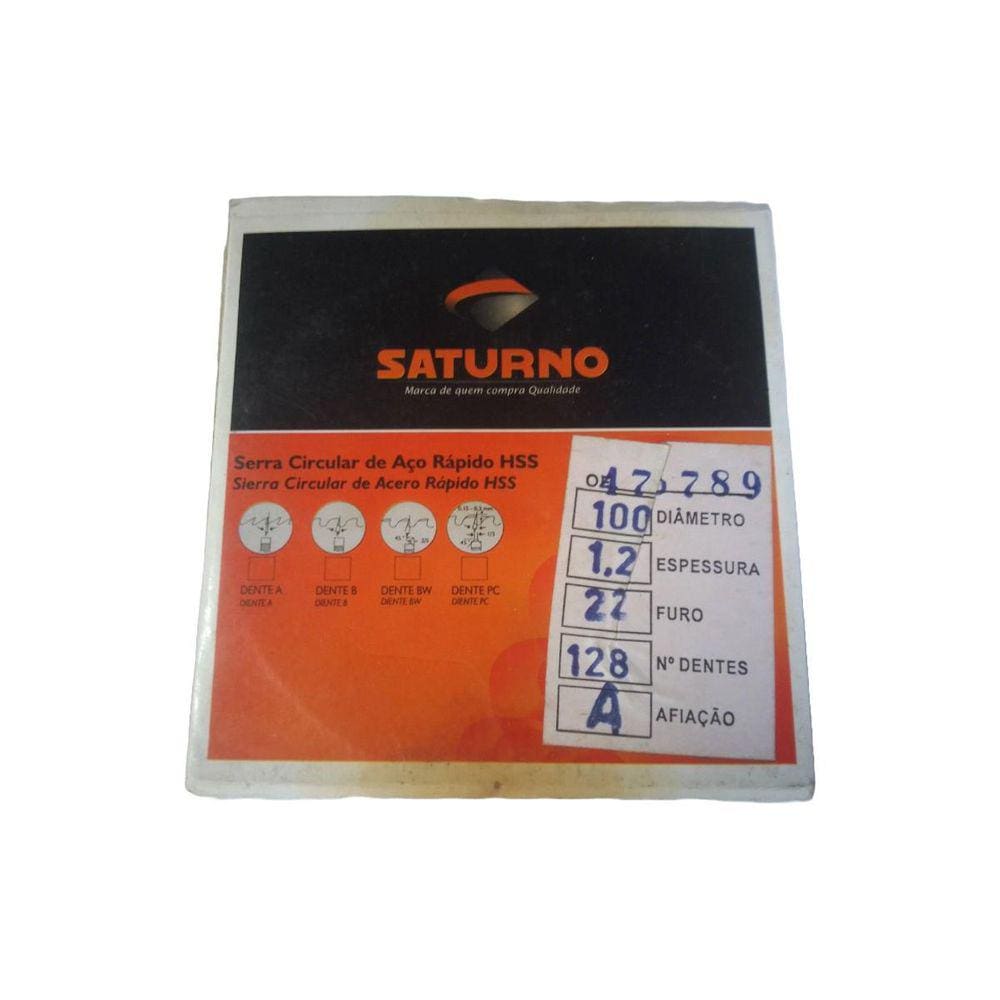 Serra Circular Aço Rápido Hss 100 X 1,2 X 22 Mm 128 Z