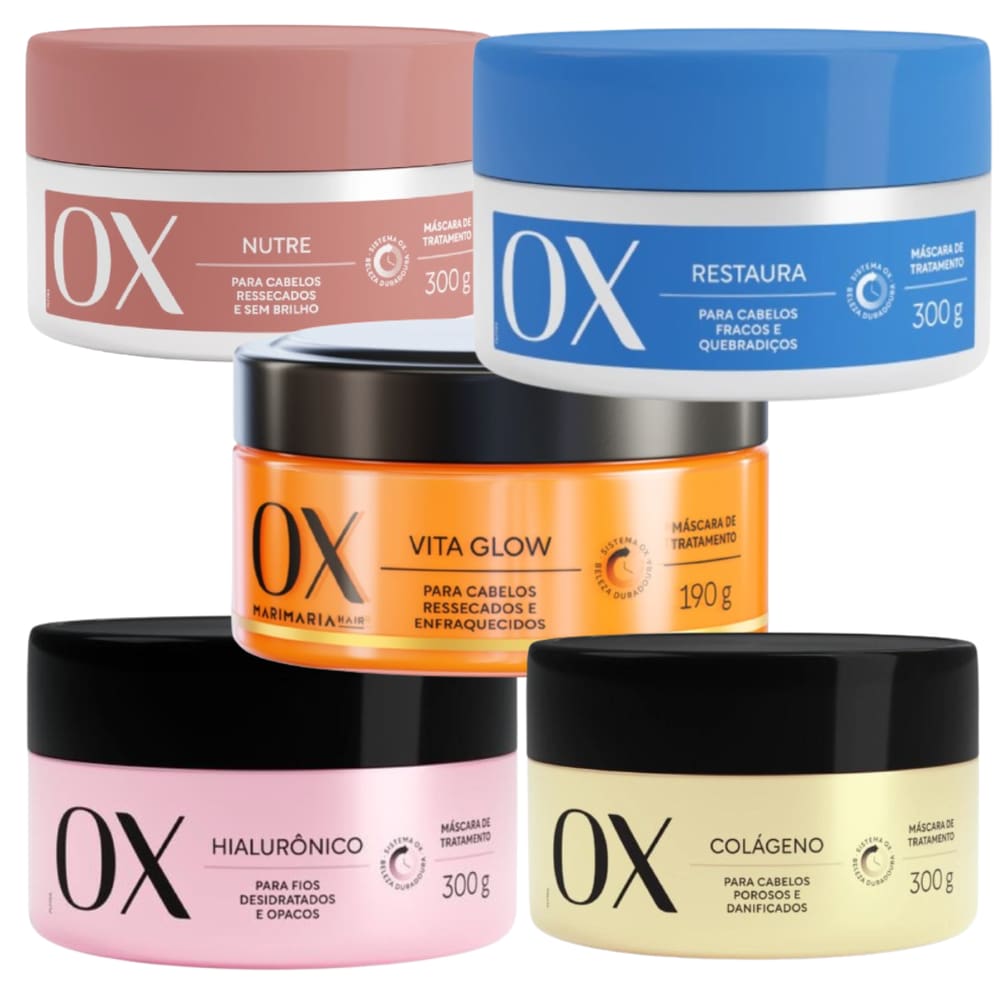 Kit Máscaras de Tratamento OX 5 Unidades