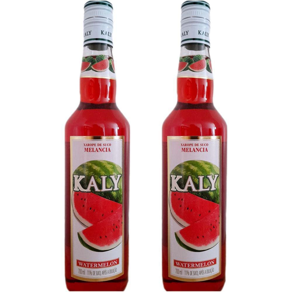 Kit Xarope Kaly De Melancia - Watermelon 700ml 2 unidades