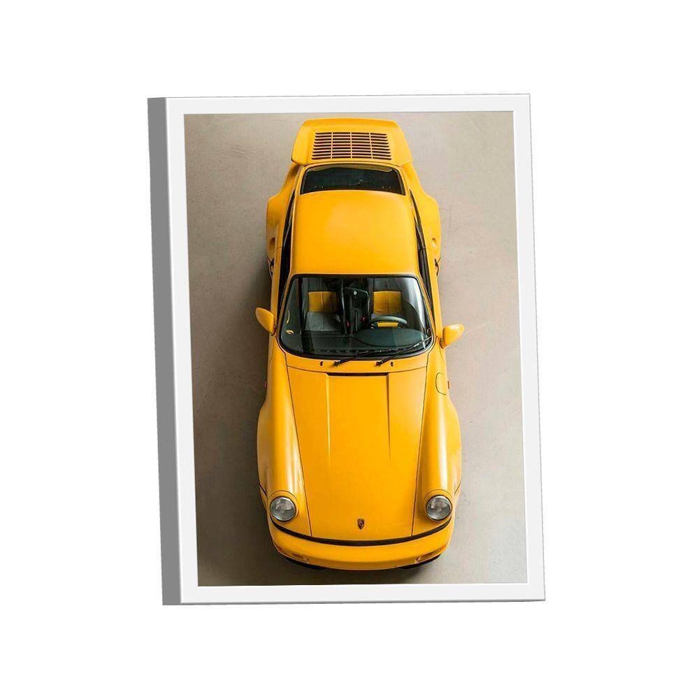 Quadro Porsche 911 Amarelo Br Artes