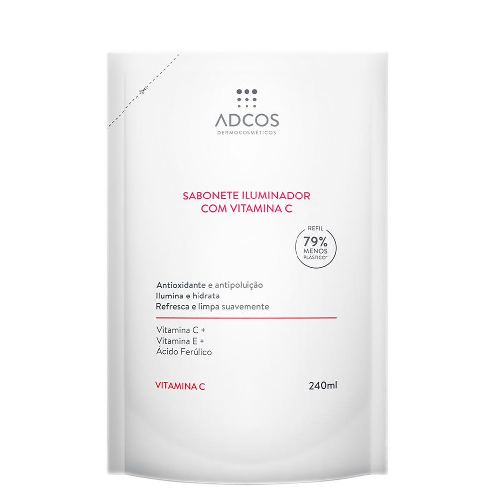 Adcos Derma Complex Iluminador com Vitamina C Refil- Sabonete Facial 240ml