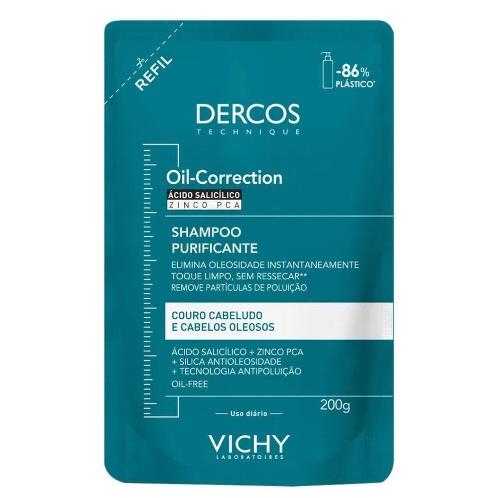 Vichy Dercos Oil-Correction Refil - Shampoo Purificante 200g