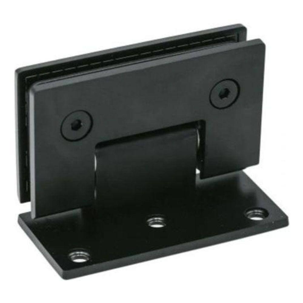 Dobradiça 1011 Inox Preta 180 Porta Box V/V Gv48 Escovado