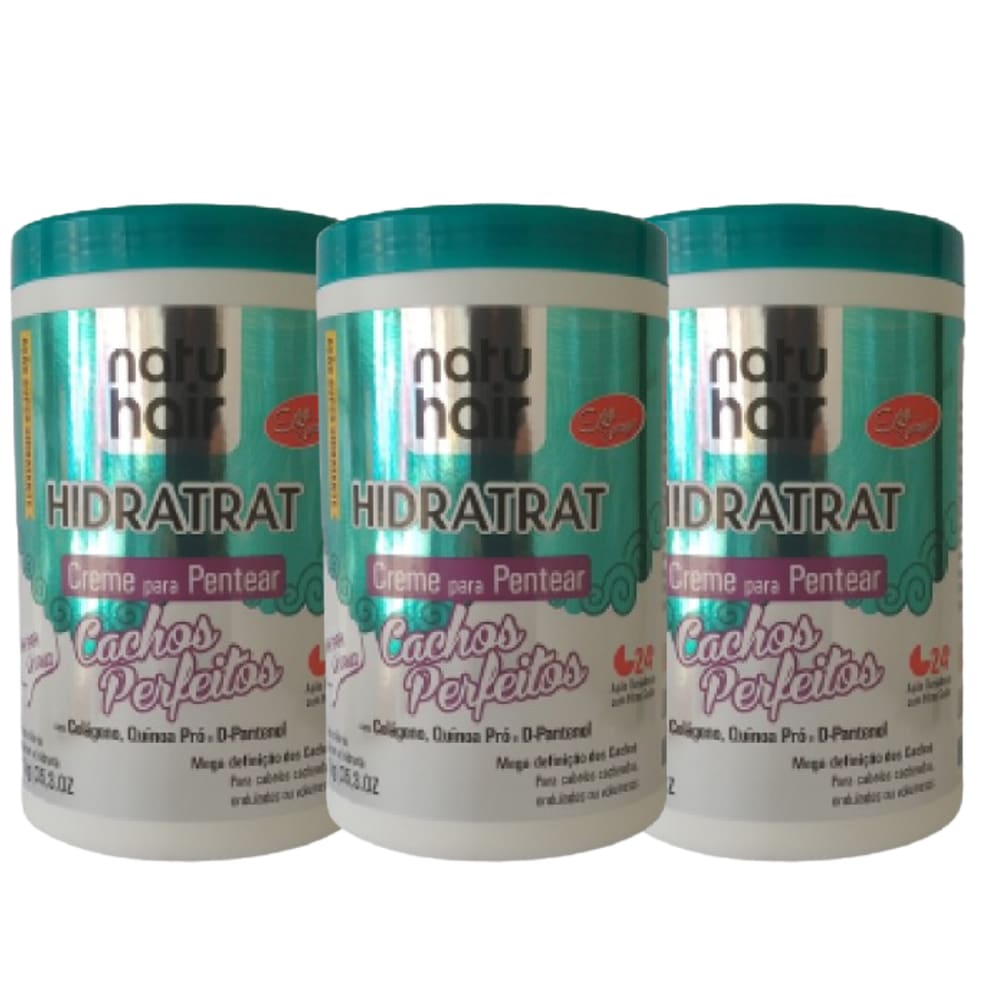 Creme para Pentear Natuhair Cachos Perfeitos 1kg - 3 Unidades