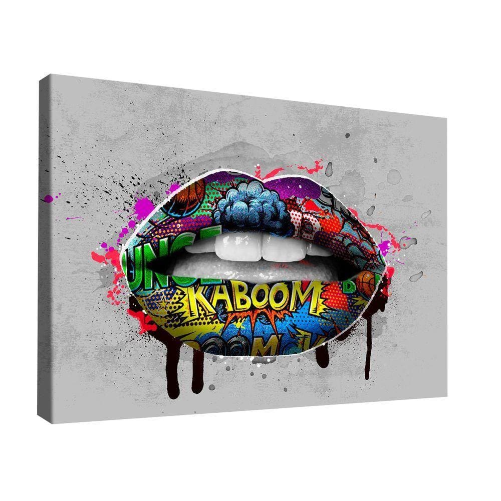Quadro Boca Grafite -- Br Artes