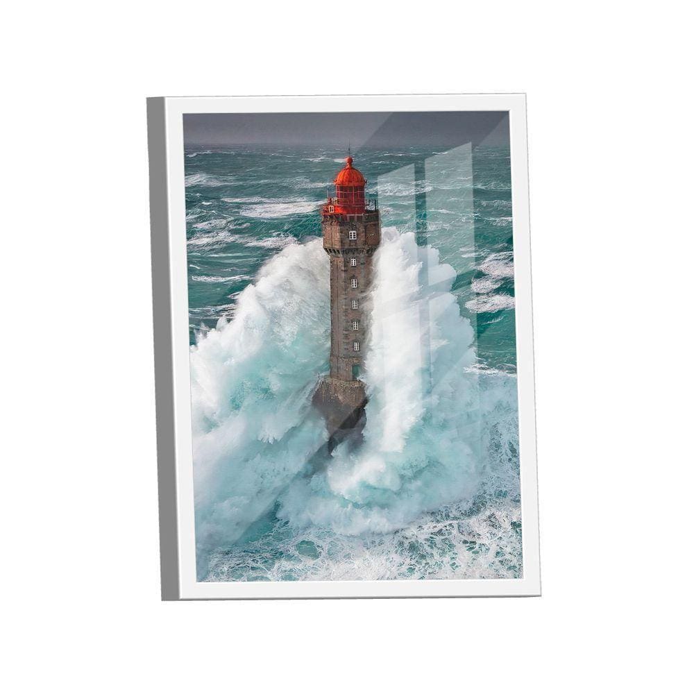 Quadro Farol Em Turbulência -- Br Artes