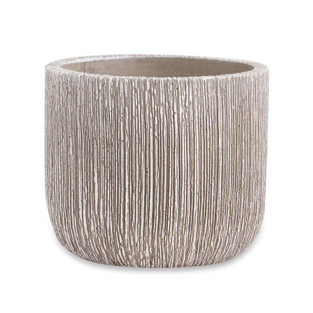 Cachepot em Cimento Cinza - 9cm