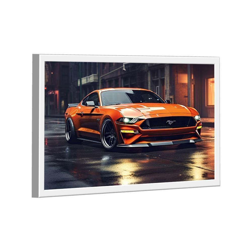 Quadro Mustang Orange -- Br Artes