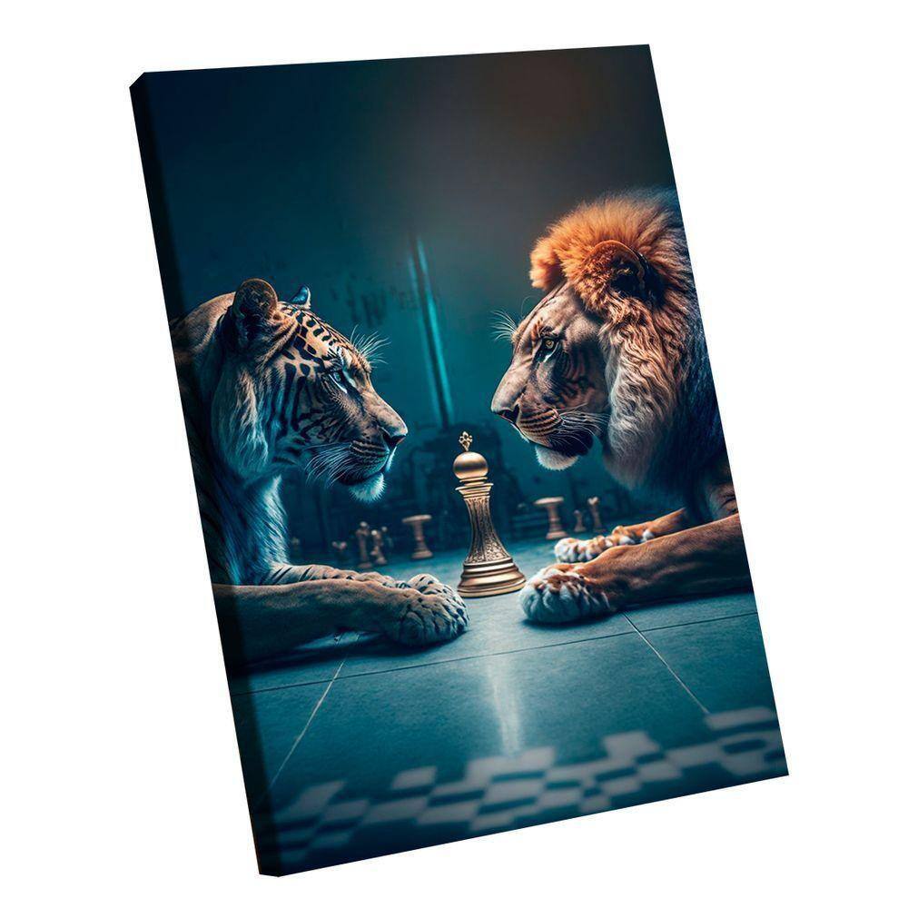 Quadro Lion X Tiger -- Br Artes