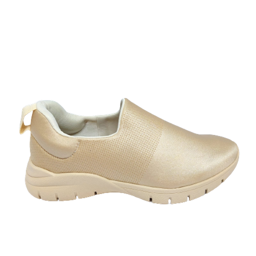 Tênis Feminino Bege em Elastano Usaflex
