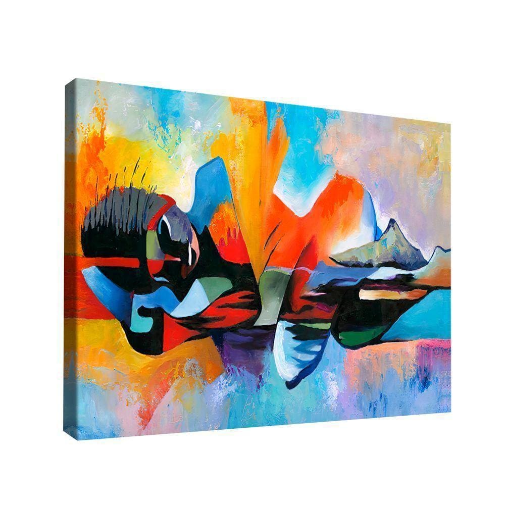 Quadro Abstrato Mulher -- Br Artes