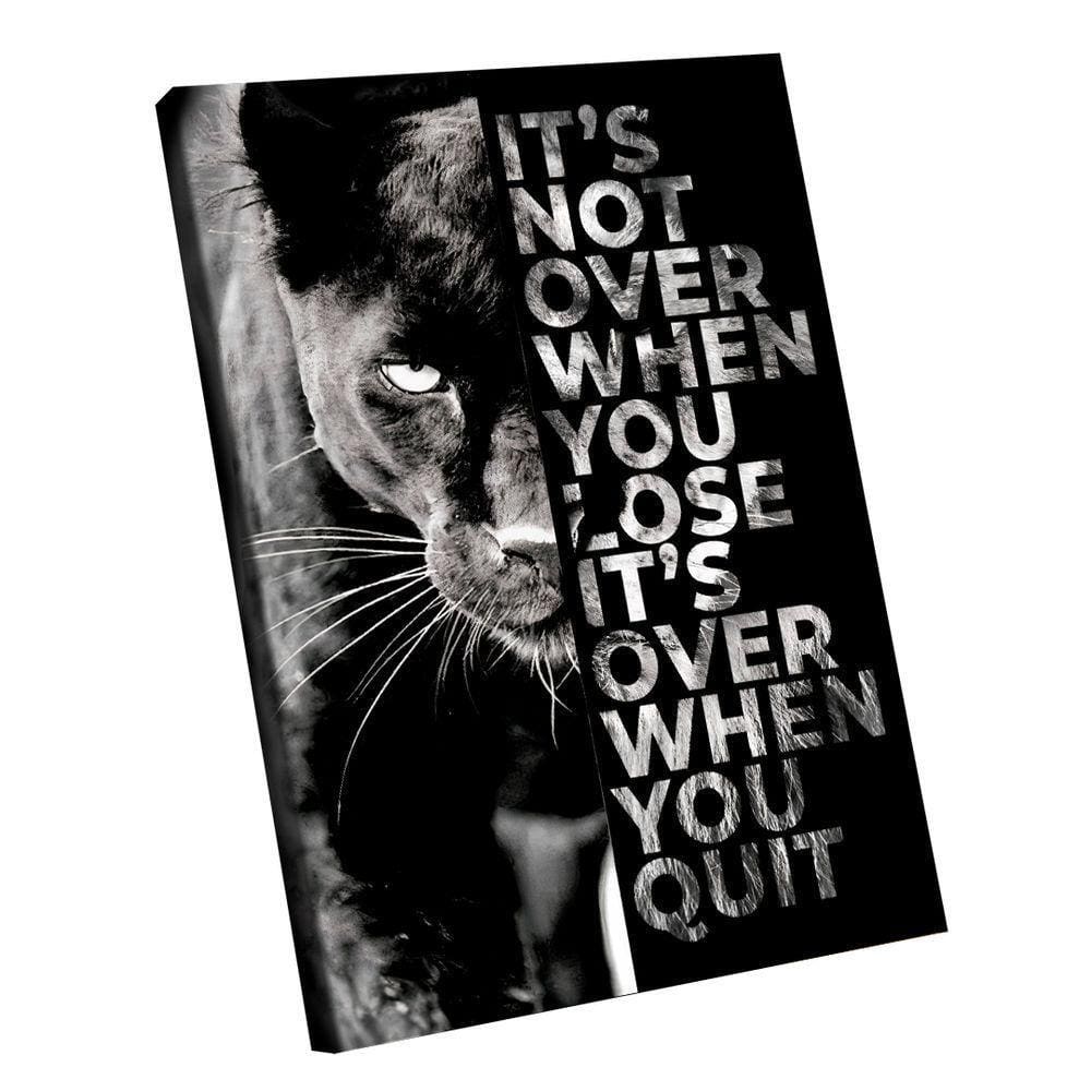 Quadro Decorativo Pantera Never Give Up