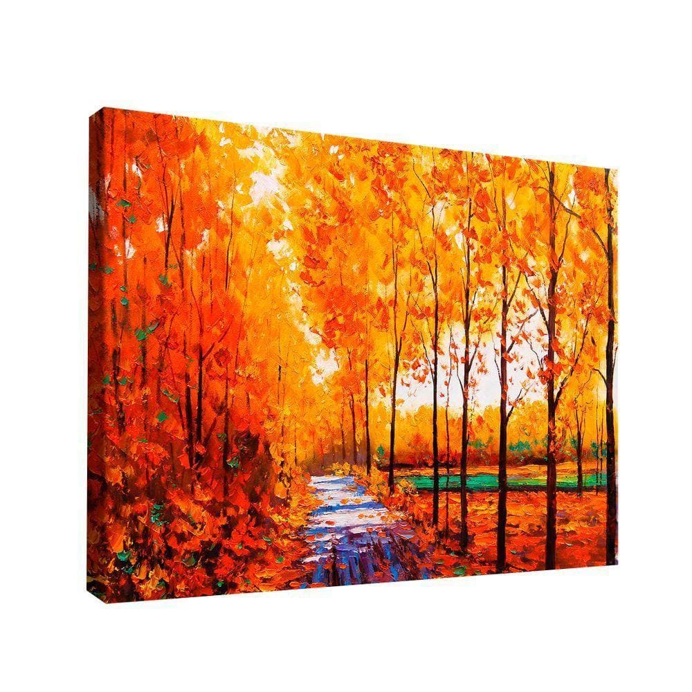 Quadro Decorativo Paisagem De Outono