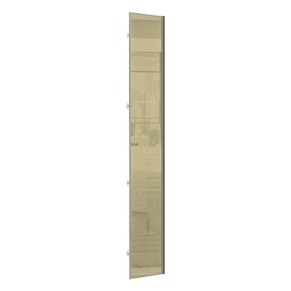 Porta Para Roupeiro Canto Com E Champagne Champagne Bronze