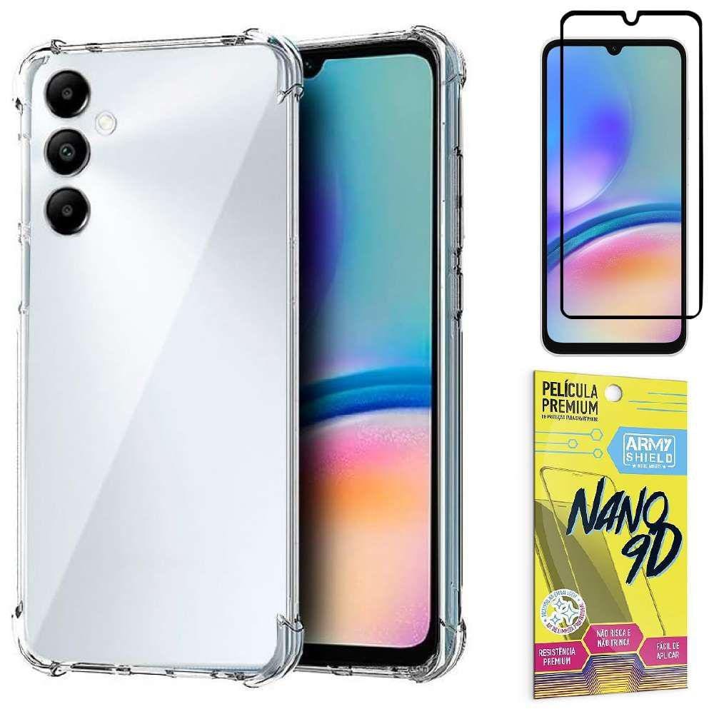 Capinha Transparente para Samsung A35 + Película de Cerâmica 9D